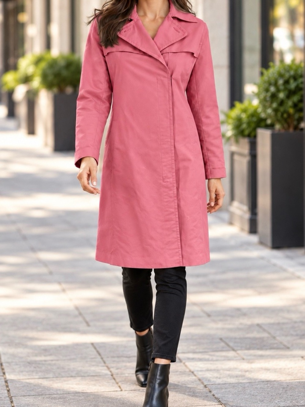 Rare Vintage BCBG Max Azria Pink Trench Coat 💖 Size 4